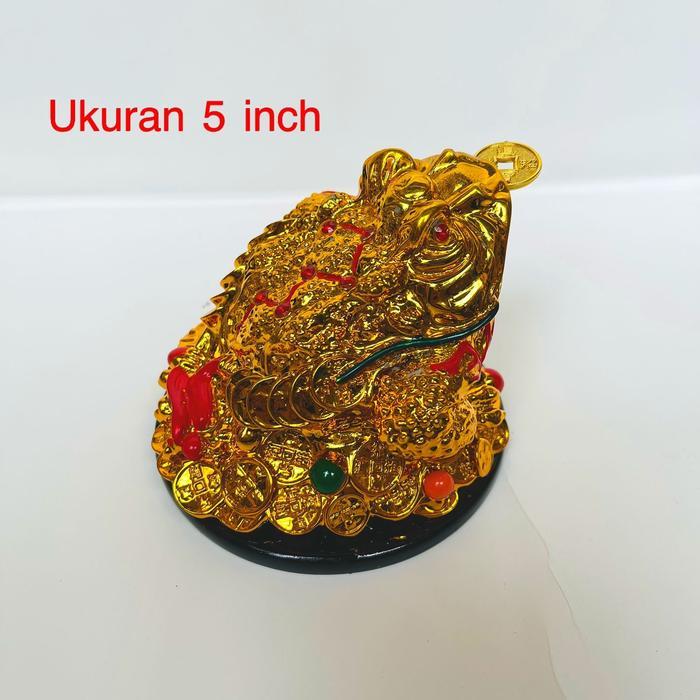 Kodok Fengshui kodok mutiara 5 inch