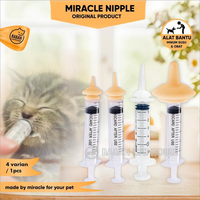 Miracle Nipple Dot Susu Untuk Bayi Anjing Kucing Baru Lahir Botol