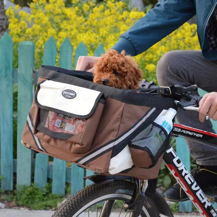 3 IN 1 TAS SEPEDA BUAT ANABUL /ANJING / KUCING / PET BIKE BASKET BAG