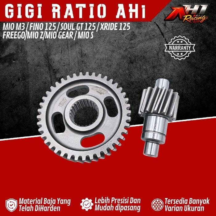 Gear Gigi Ratio Rasio Mio M3 Fino 125 Xride 125 Soul Gt 125 Mio S Mio Z Mio Gear Freego Dll Ah1