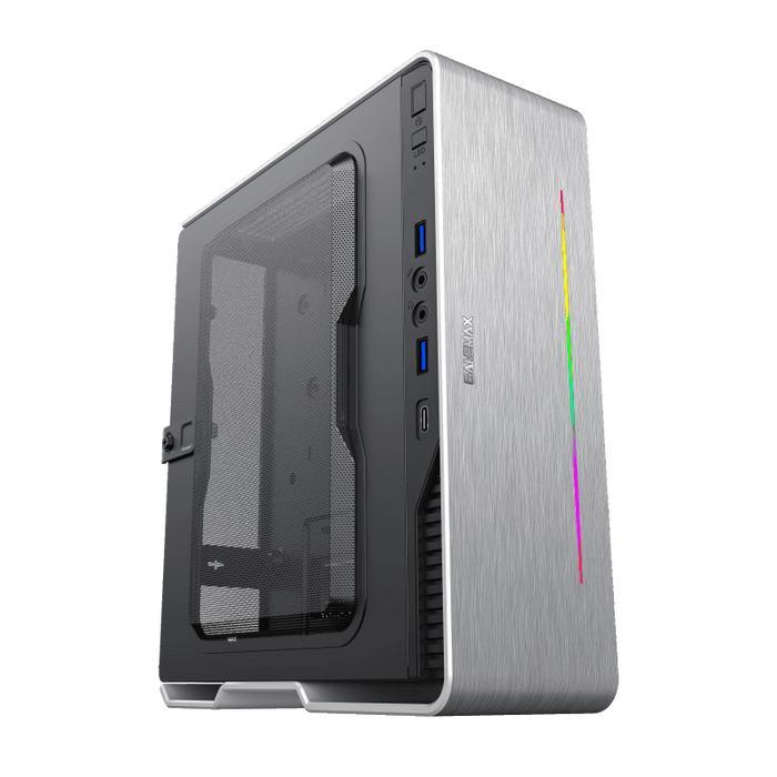 GAMEMAX VIOLIN SILVER MINI ITX CASING - Hitam