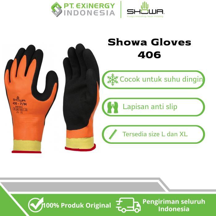Showa Glove 406 - Nr Cold Resistant / Sarung Tangan Karet Tahan Dingin