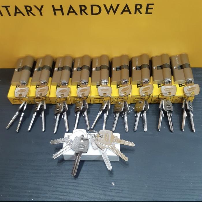 PAKET MASTER KEY 9 CYLINDER DOUBLE ANAK KUNCI 62MM PALOMA PCP 224