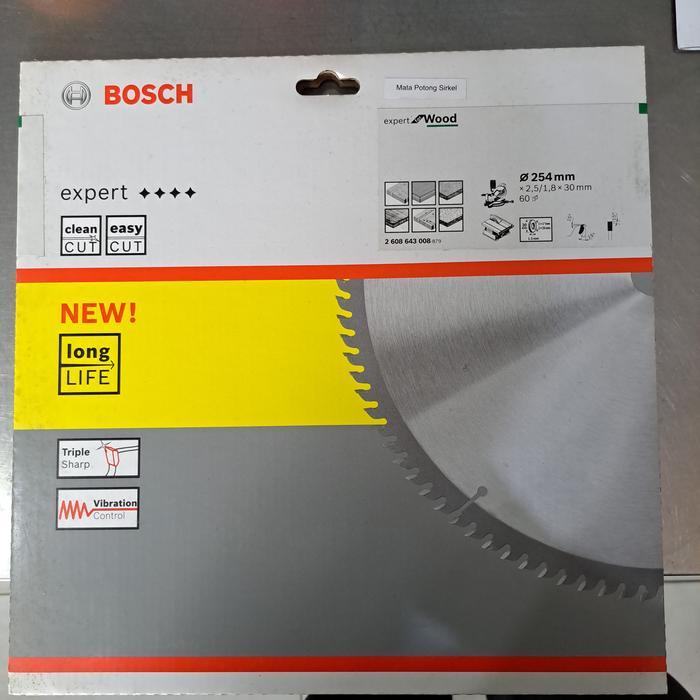 Bosch Circular Saw Blade Mata Gergaji kayu Circular 10" 10 60T 60 Wood