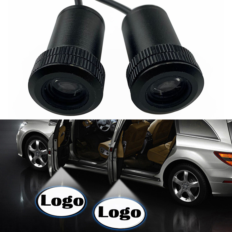 2PCS Led Car Door Welcome Logo Light LED Courtesy Laser Projector Ghost Shadow Lamp Car Accessories 