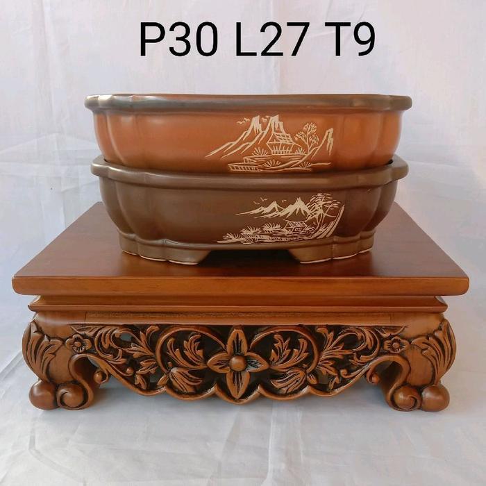 pot keramik bonsai oval 30cm