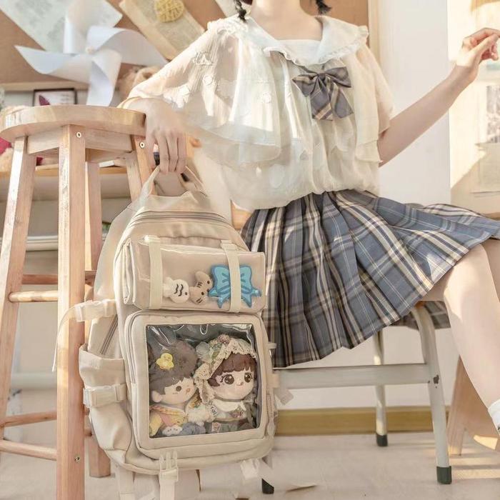 ITABAG TAS GENDONG UNTUK 2 PCS DOLL TAS BACKPACK ITABAG UNTUK DOLL 20CM COSPLAY ANIME LOLITA BAG