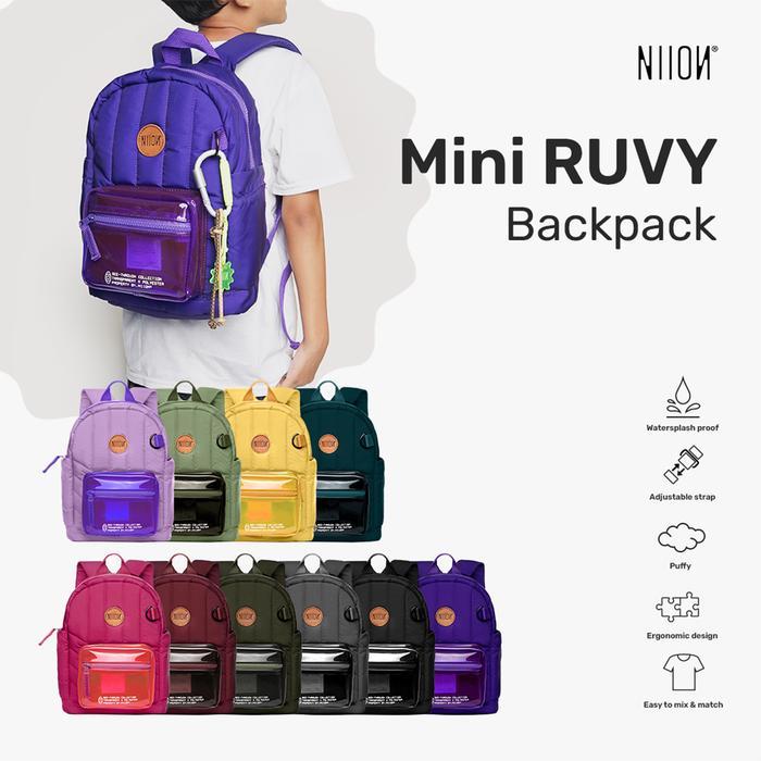 Top Niion Mini Ruvy Backpack/Backpack Ransel is uniseks