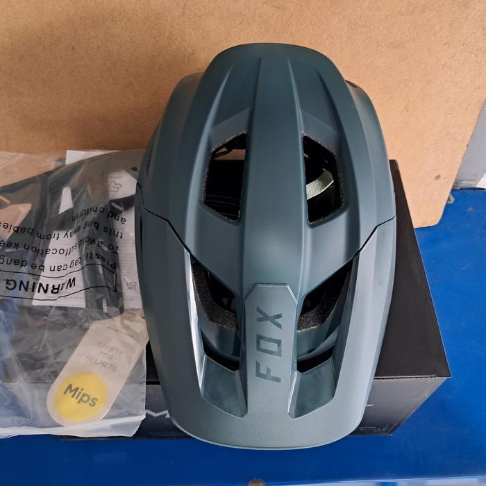 Helm Fox Mainframe Mips Emerald - Helmet sepeda mtb xc trail am enduro - original