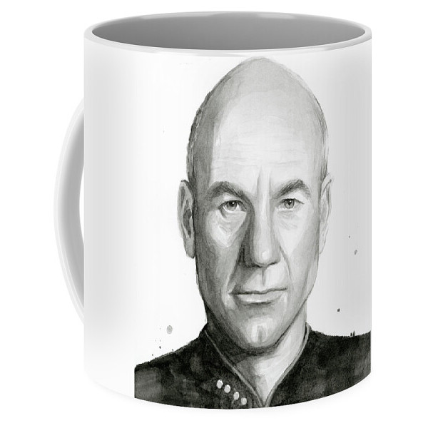 Captain Picard Mug Kopi Captain Picard Coffee Mug