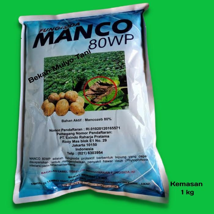 Pesona_Mimin Fungisida Mankozeb Biru Manco 80Wp 1Kg Mankozeb 80Wp Obat Busuk Daun