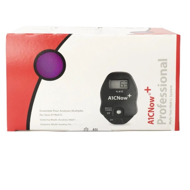 Glycosylated hemoglobin PTS Diagnostics HbA1c A1CNow+ System Professional Diabetic Home Test Kit