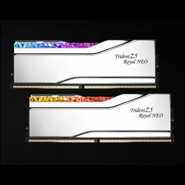 G.SKILL Trident Z5 Royal Neo DDR5 6000MHZ CL30 64GB (2x32GB) AMD EXPO MEMORY RAM PC SILVER