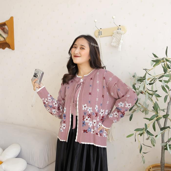 Midun.project - Arabella Outer Rajut Wanita Korean Style Cardigan