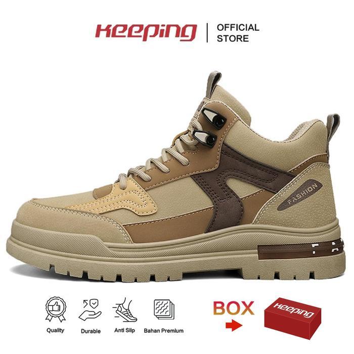 Decathlon Adventure - Keeping Sepatu Pria Boots Sepatu Outdoor Hiking Quality Premium Sepatu