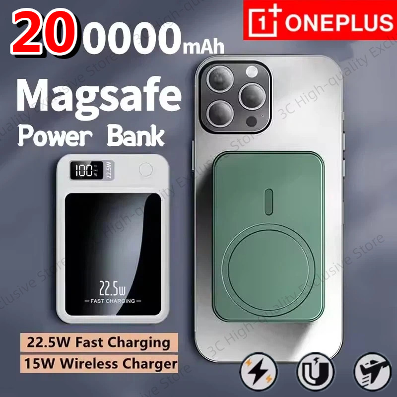 Oneplus 200000mah Ultra Capacity Magnetic Power Bank Wireless 22.5w Super Fast Charging Portable