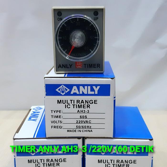Timer Anly Anli Ah3-3 220V 60 Detik 60Detik 60 Second Harga Spesial