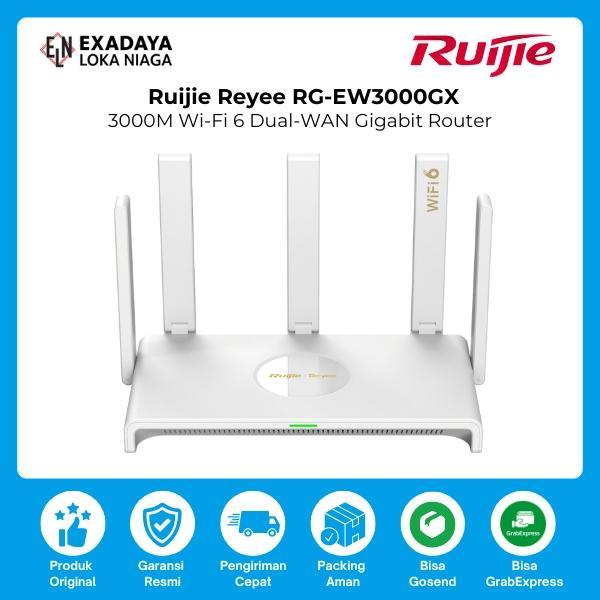 Ruijie RG-EW3000GX , 3000M Wireless WiFi 6 Dual-WAN Gigabit Router / Pengganti RG-EW1800GX PRO