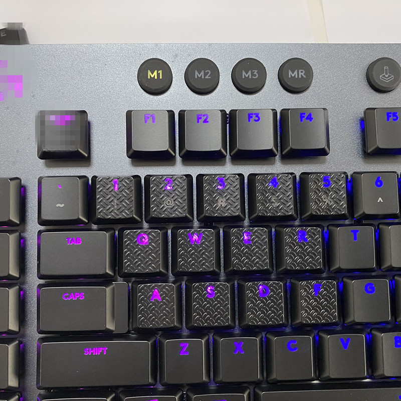 13pcs 4 Colors Texture Tactility Backlit Replacement Keycaps for Logitech G813 G815 G913 G915 TKL