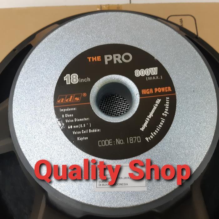 Speaker 18 Inch Ads 1870 The Pro Original Terbaik