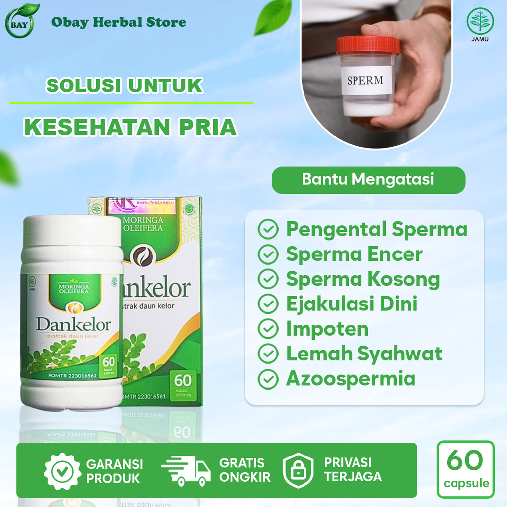 Obat Pengental Sperma pria alami untuk meningkatkan kualitas dan kekentalan sperma Dankelor
