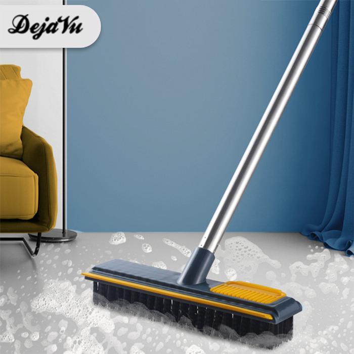 [] Dejavu Sikat Lantai Dorong Serokan Air Wiper Toilet Sikat Gagang Pembersih Kamar Mandi Rumah