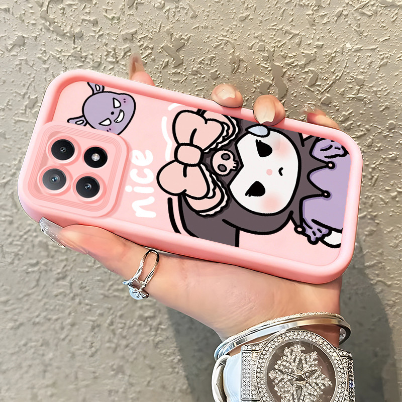 Casing Hp untuk Xiaomi POCO X6 Pro 5G Case Bow Doll pink  Kasing silikon cocok pria dan wanita Cesin