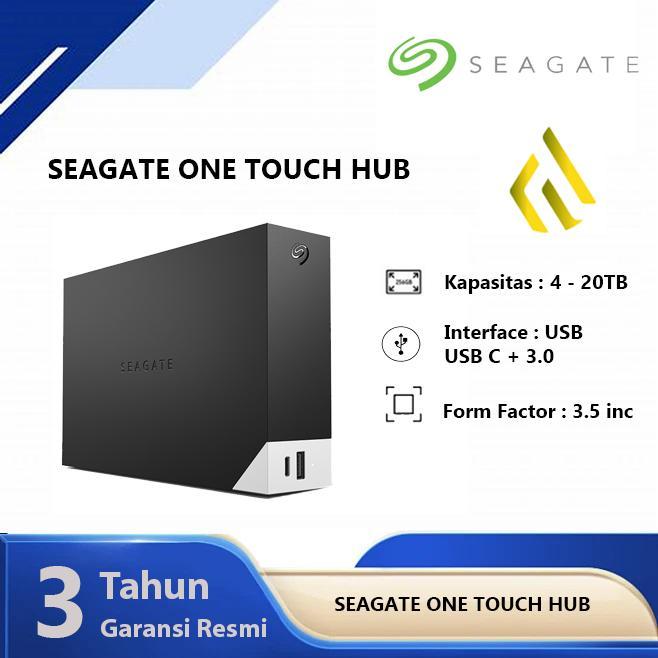 Seagate One Touch Desktop HUB 4TB 6TB 8TB 10TB 12TB 14TB 16TB 18TB 20TB - HDD Hardisk Eksternal 3.5