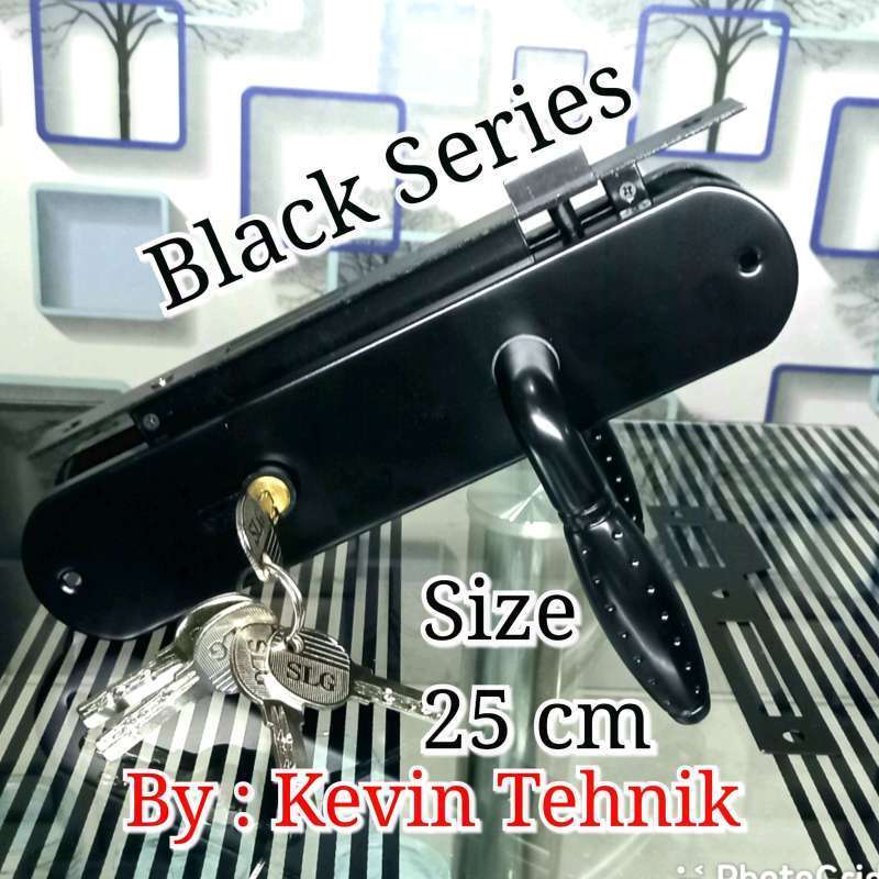 Neww Handle Pintu Besar Black, Kunci Pintu Rumah Bedar Hitam, Kunci Pintu Besar