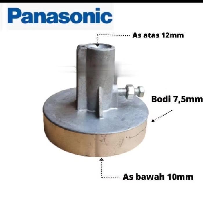 PULLY AS TIANG DINAMO BRAKE WHEEL UNIT W60/70 MESIN CUCI PANASONIC ORI