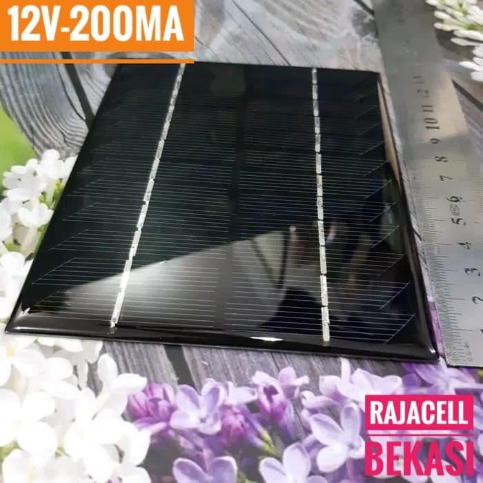 Termurah Panel Surya Mini Solar Cell 12V 200Ma 135X110Mm Monocrystalline Epoxy