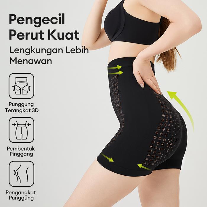 SHESHU Korset Celana Infrared Ori Pelangsing Perut Buncit Korset Wanita 3in1 Far Infrared Nyaman