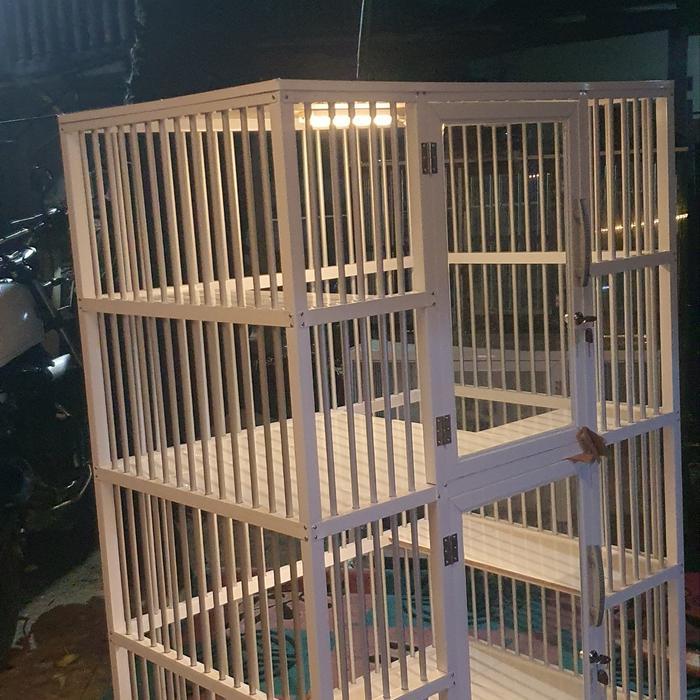 Kandang Kucing Aluminium 2 Tingkat