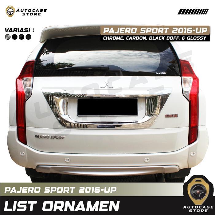 LIST ORNAMENT BAGASI PAJERO SPORT 2016-2025 UP AKSESORIS MOBIL PNP
