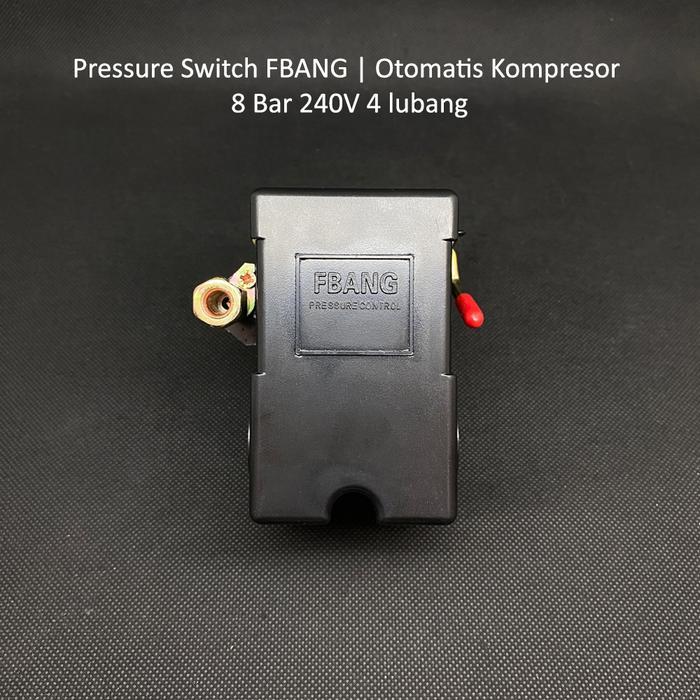 Pressure Switch Kompresor Angin 8 Bar 4 Lubang Otomatis Kompresor