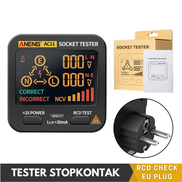 Socket Tester Soket Listrik Stopkontak Tester Listrik Stop Kontak