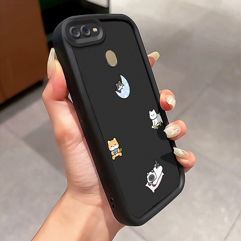 Casing Hp OPPO A7 OPPO A5s OPPO A12 OPPO A12S A11k Case Jadwal kegiatan kucing Kasing silikon Cesing