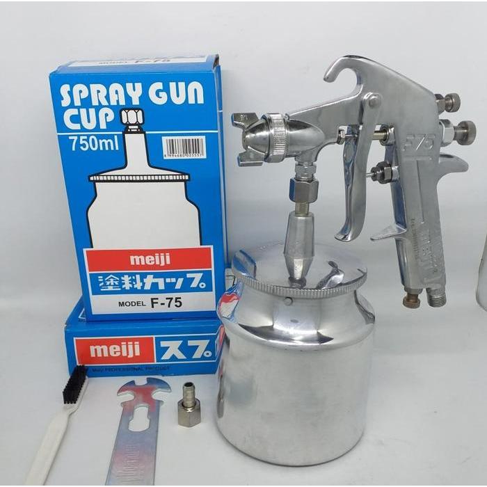Meiji Spray Gun Tabung Bawah F75 / F-75 Spray Panting Gun / Spit Cat Meiji F75 Tabung Bawah