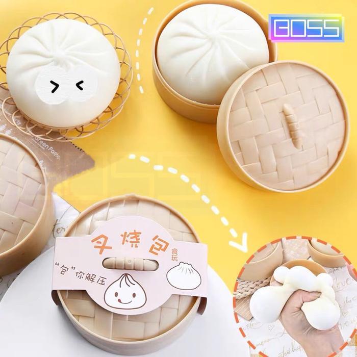 [P R O M O] New BOSS-Mainan Squishy Pao lucu Anti stres Mainan Pencet
