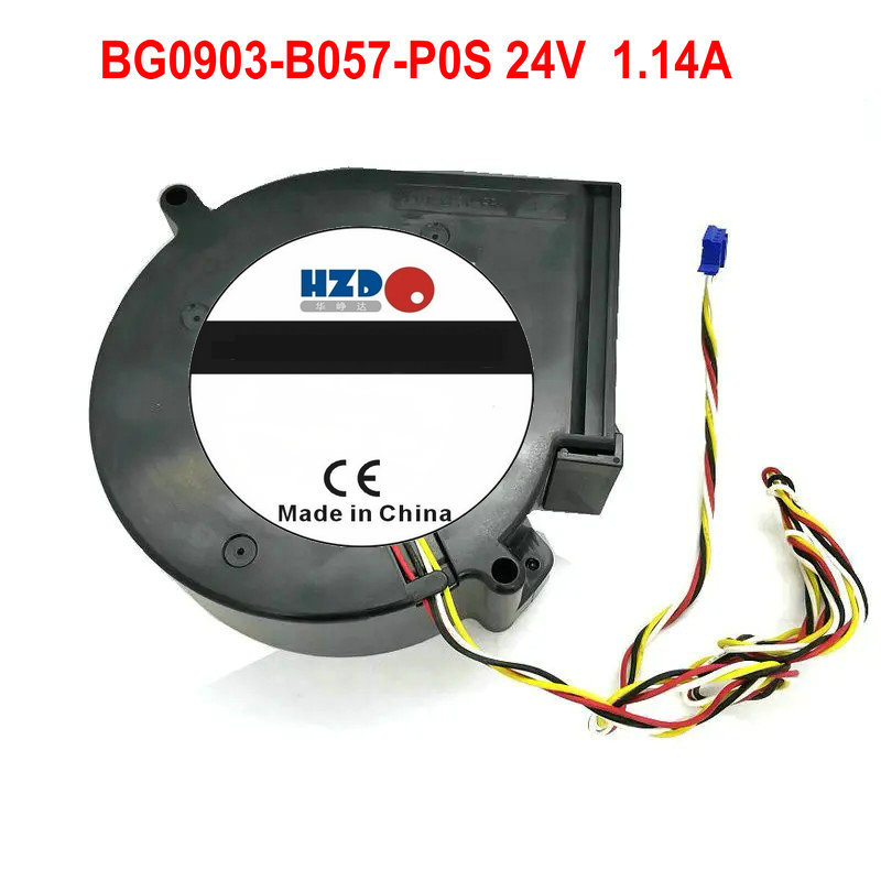 9.7CM 9733 24V 1.1A 4Wire Cooling Fan BG0903-B056-P0S 1.14a BG0903-B057-P0S