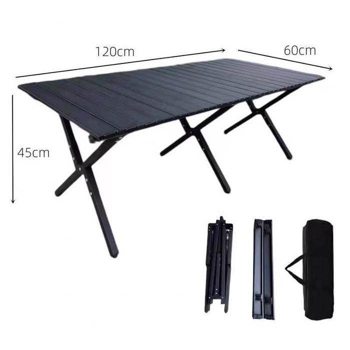 Eiger - Meja Gulung Lipat Portable Outdoor Camping Roll Table Aluminum Kursi