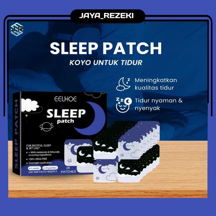 EELHOE Sleep Patch 28pcs Koyo Insomnia Sleep Aid Patch Lunafore Sleep Patch Bantu Tidur Sleeping
