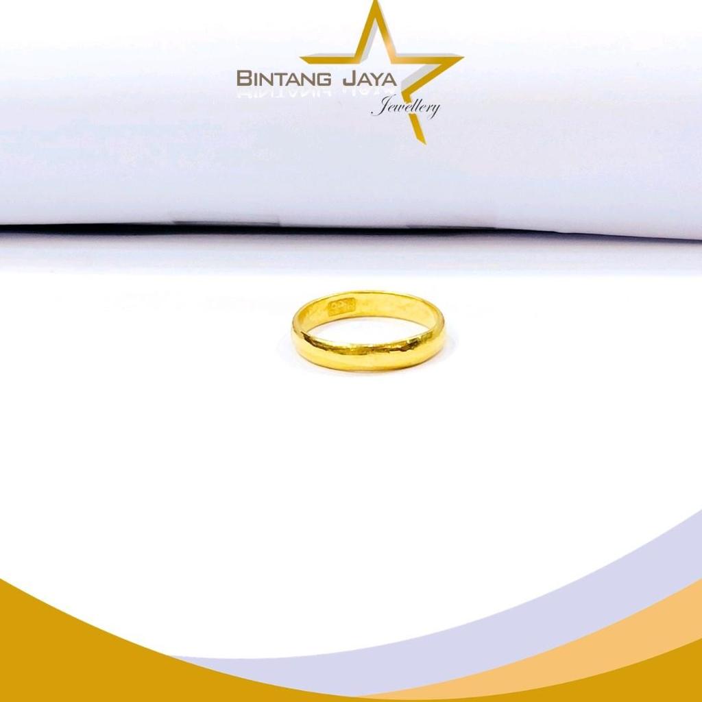 Cincin Emas Belah Rotan TA 0.18 - Kadar LM99 - Berat 3gr - Size 13 - Kemurnian LM99 kilau sempurna (