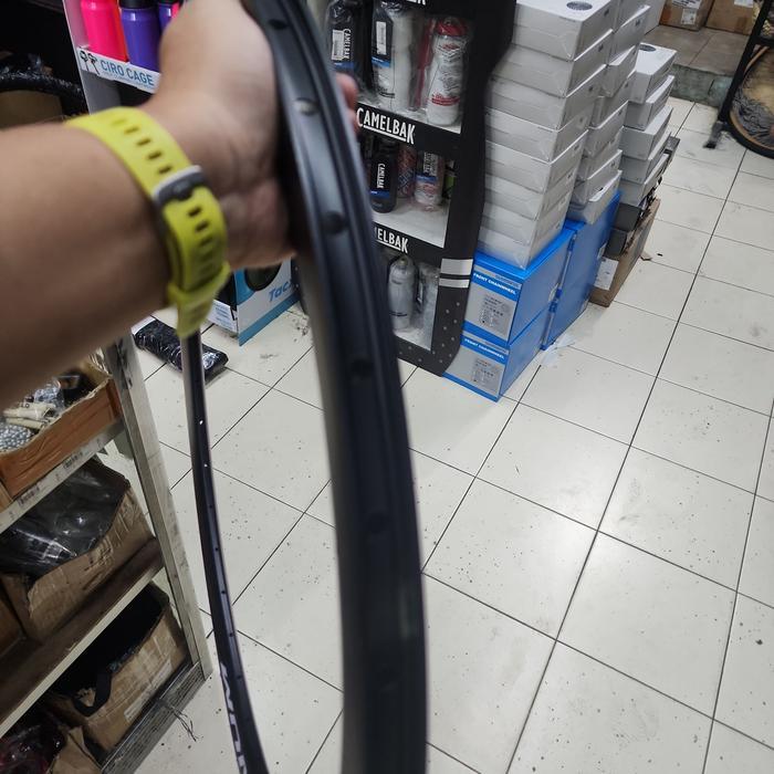 Velg Rim 700C 5Cm Platinum Hitam Hole 36 Fixie Rb Non Brake Line