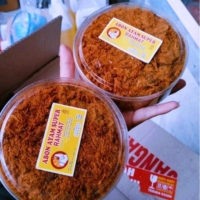 Promo- Abon Ayam Super Rahmat Pedas & Original Isi Toples Full Rendah Gula Rendah Lemak Alami
