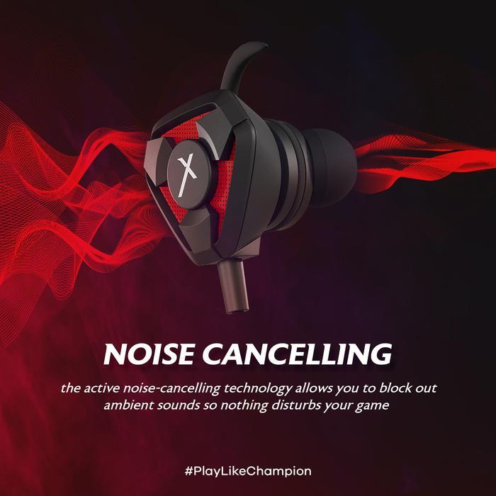 Jete-X Hx8 Headset Gaming Kabel Earphone Earbuds Microphone No Audio Delay Detachable Mic - Garansi