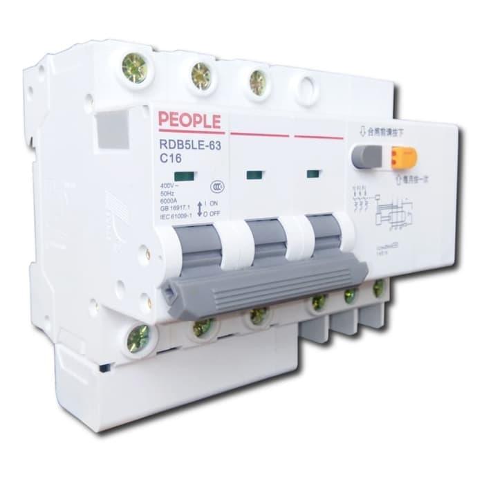 RCCB / ELCB / RCBO PEOPEL 3POLE 16A