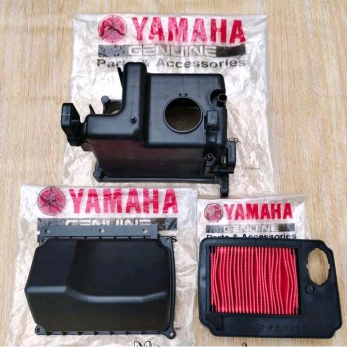 BOX FILTER + TUTUP BOX FILTER UDARA MIO SOUL FINO KARBU ORIGINAL