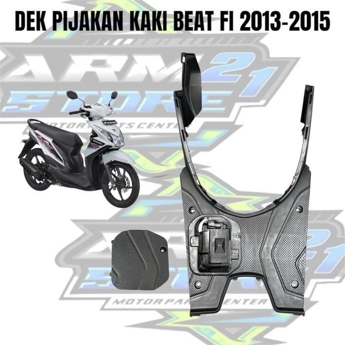 DEK PIJAKAN KAKI BEAT FI OLD 2013-2015 STATER KASAR / PIJAKAN+TUTUP AKI BEAT FI LAMA 2013-2015