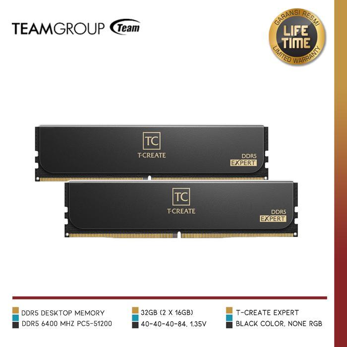 TEAM CTCED532G6400HC40BDC01 T-Create Expert 32GB (2x16GB) DDR5 6400